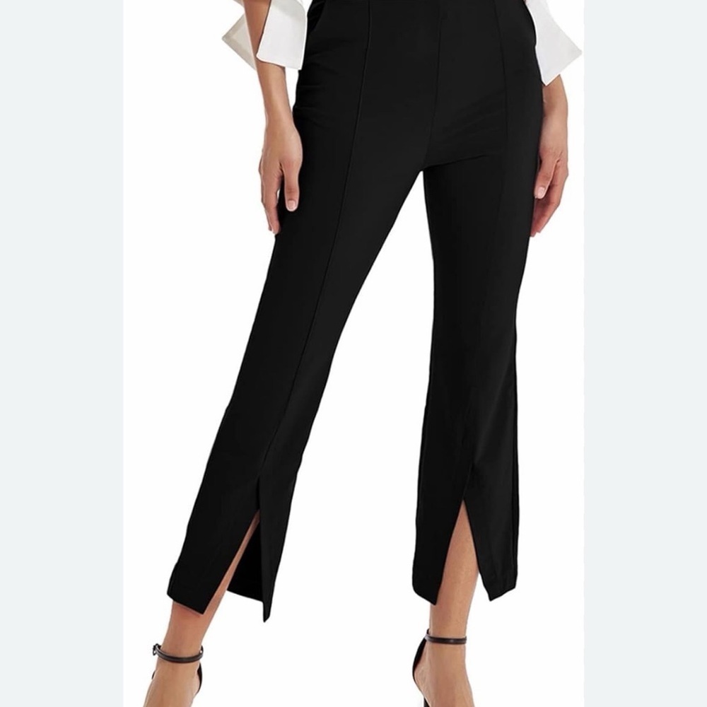 Grace Karin Split Front Dress Pants w/Pockets